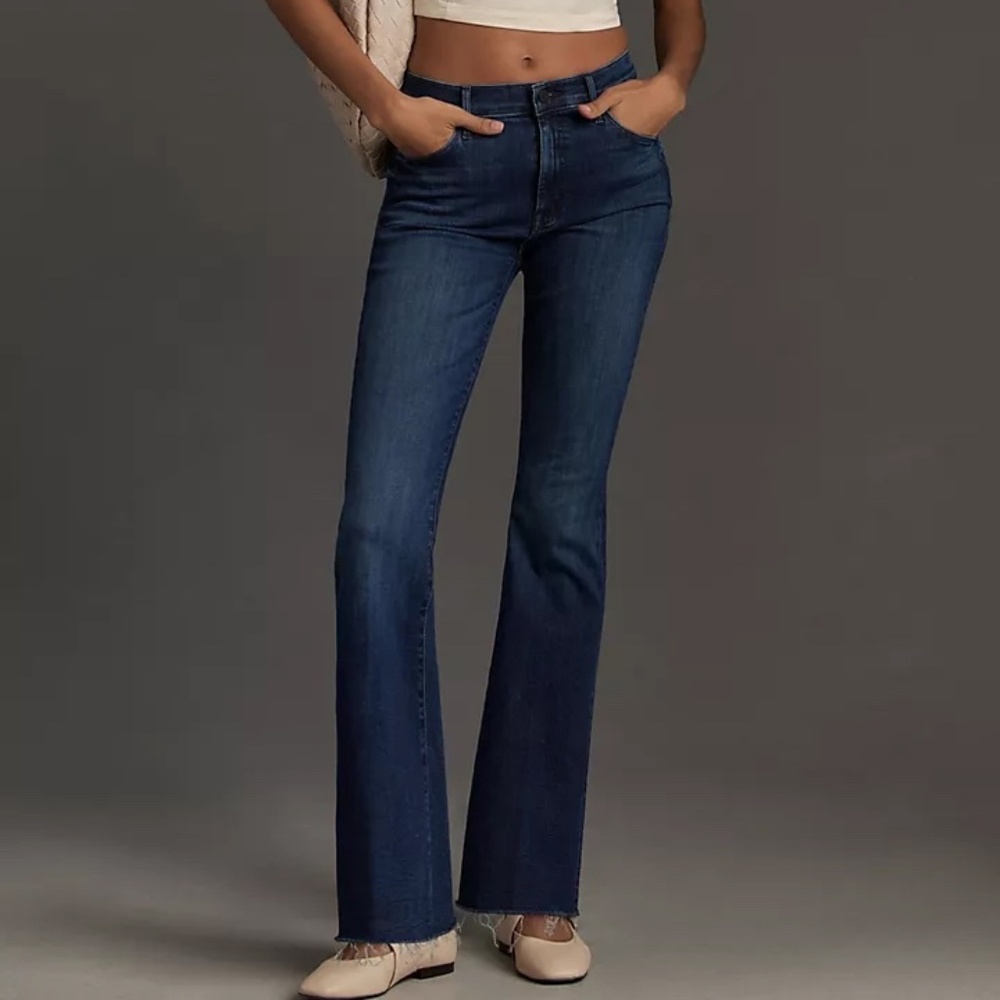 MOTHER Women's Flare Jeans in Dark Blue